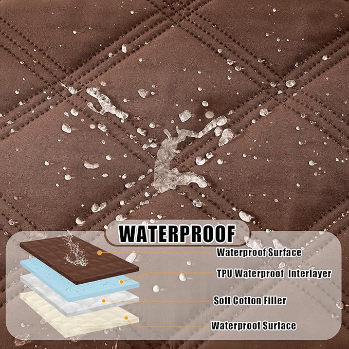 Smiry Waterproof Dog Bed Cover Blanket 30x53, Soft Reversible Pet Blanket - Image 2