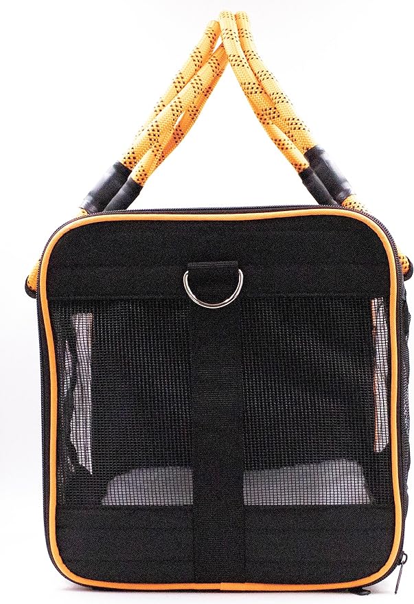 Buddy's Best Airline Approved Pet Carrier – Black & Orange Heavy Duty, Fits - Image 7