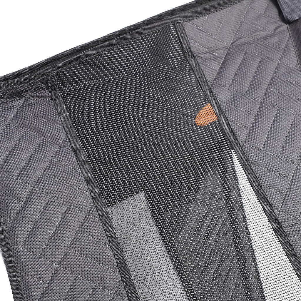Dog Car Seat, Dog Car Carrier Oxford Cloth Dog Booster Seat Puppy Car Seat Travel Carrier Cage with Breathable Mesh for Small Medium Dogs 59x51.5x56cm