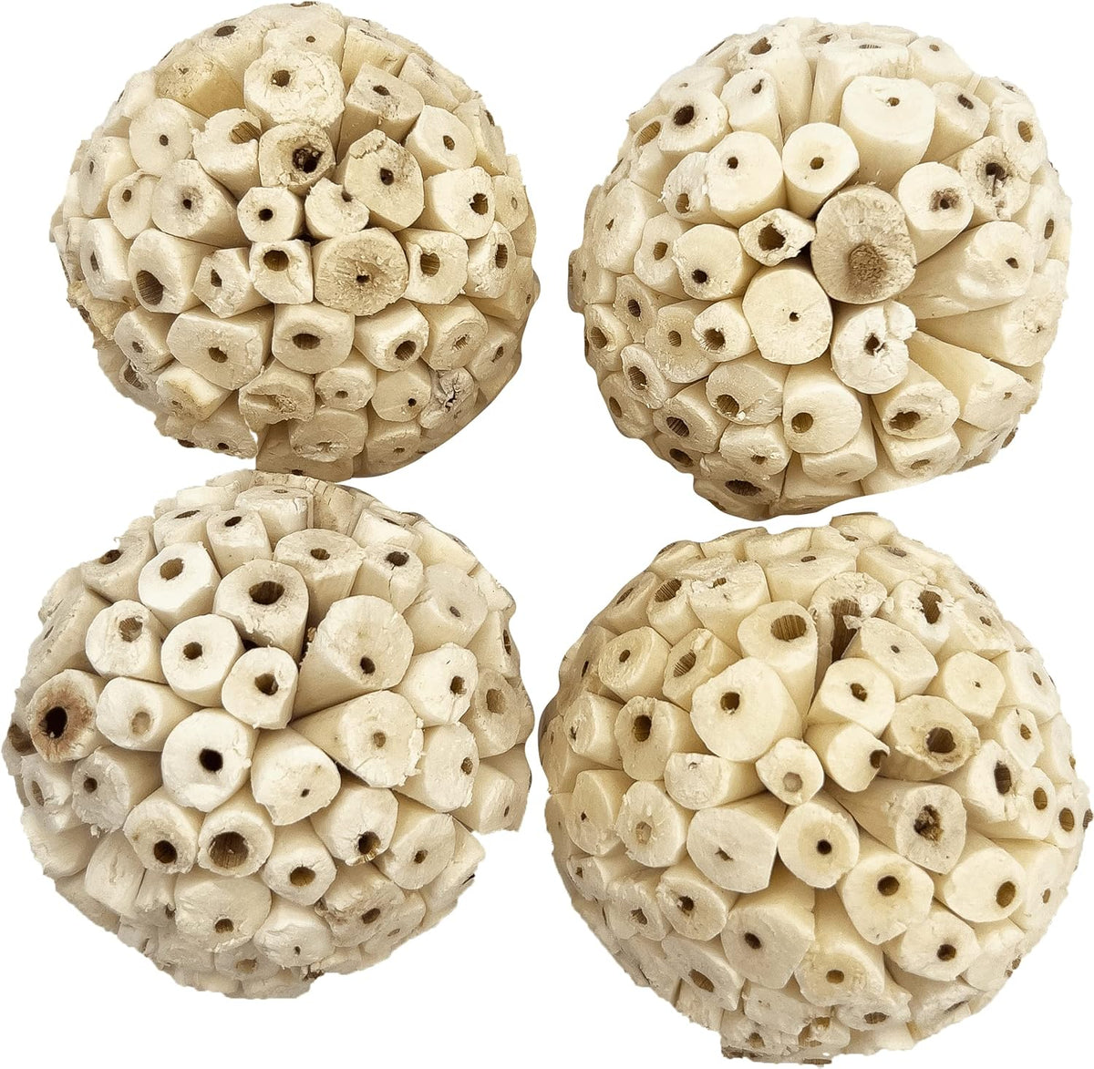 5122 Mini Sola Balls Pk6 - Natural Bird Foraging Chew Toys
