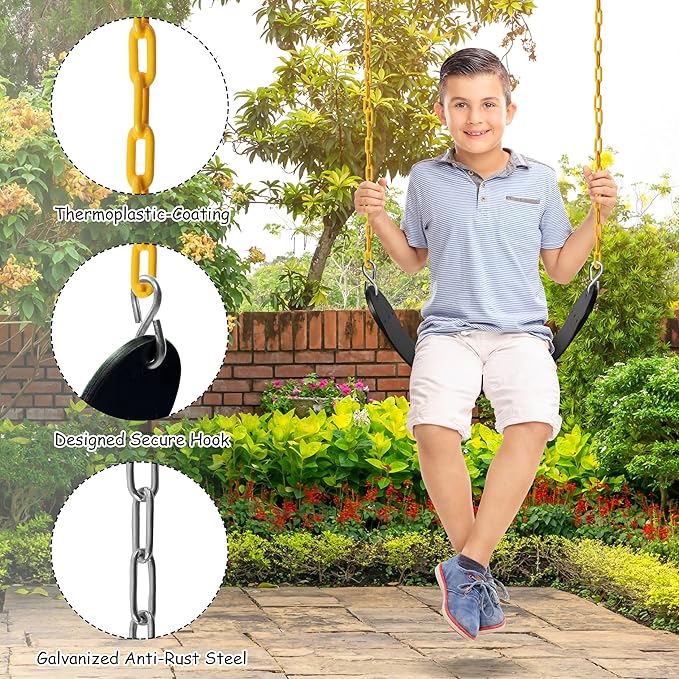 Sunnyglade 2PCS Swings Seats Heavy Duty - Image 3