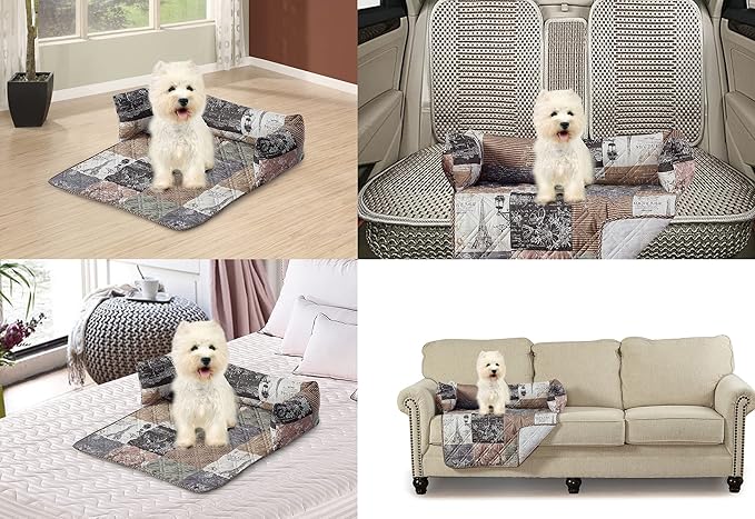 Brilliant Sunshine Quilted Calming Dog Bed Mat, Removable Washable Cover - Image 6