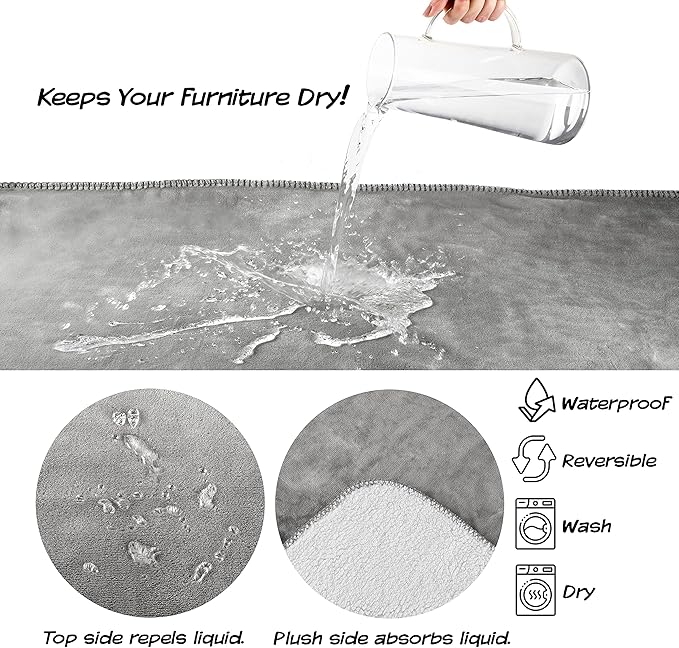 Waterproof Reversible Dog Blanket 60x70 Inches - Image 2