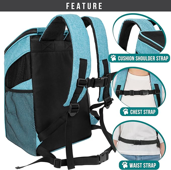 PetAmi Small Dogs and Cat Backpack Carrier, Airline Approved Pet Backpack - Image 5