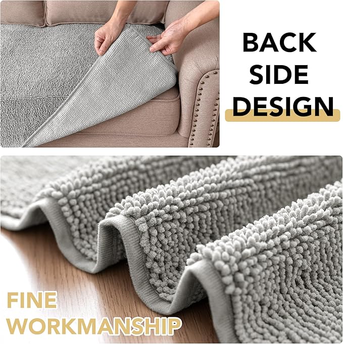 H.VERSAILTEX Non Slip Pet Couch Cover Chenille Dog Bed Protector Thick Soft - Image 5
