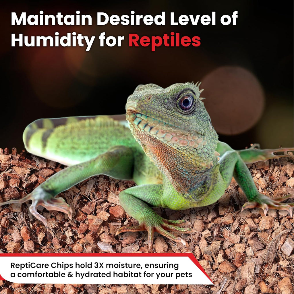 Gro-Med ReptiCare Compressed Coconut Chip Substrate for Reptiles 64 Quart Coco Husk Bedding Block for Ball Pythons, Snakes, Tortoises, Crested Geckos, Frogs, Hermit Crabs or Lizard Terrarium Tanks