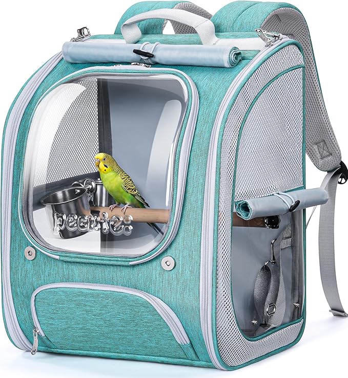 Pecute Bird Backpack Carrier for Small Birds, Bird Carrier by pecute