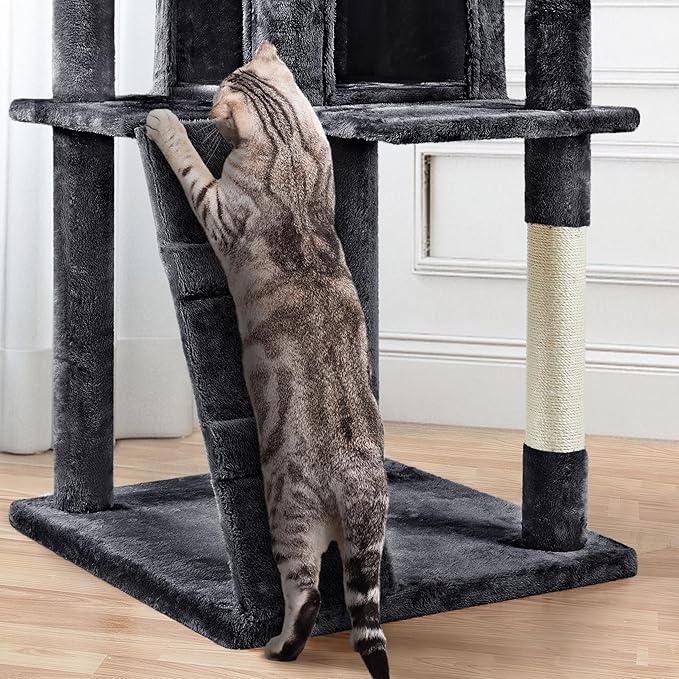 Yaheetech Larget Cat Tree, 80in Multi-Level Cat Tower - Image 6
