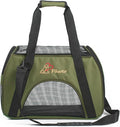 Pawer Soft-Sided Pet Carrier for Cat and Small Dog, Olive Color, Medium Size by P%C3%84WER