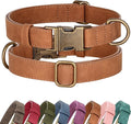 Didog Soft PU Leather Dog Collar, Stylish Quick Released Dog Collar by Didog