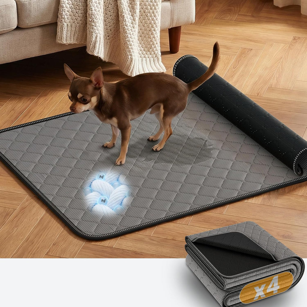 【Multi-Cycle & Odor Control】 PetDance Dog Pee Pads Infused Silver Ion Tech