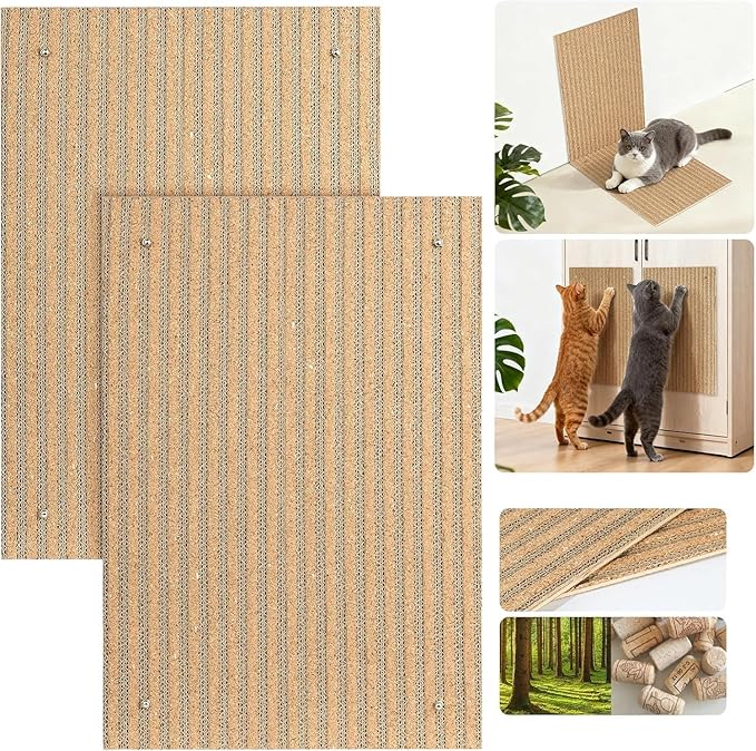 Natural Cork cat Scratch pad for Cats-cat Scratching Posts-cat scratchers for by Mocherpion