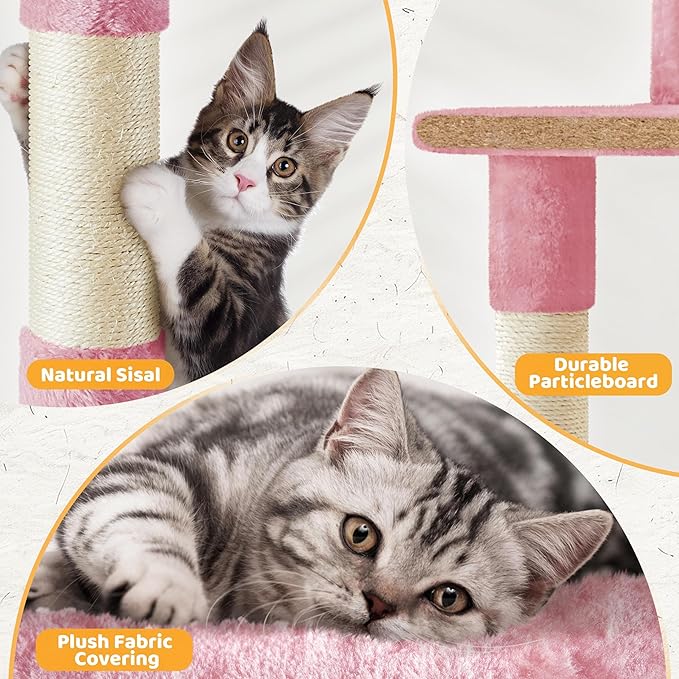 Yaheetech Cat Tree Tower for Indoor Kitten, Pet Furniture - Image 8