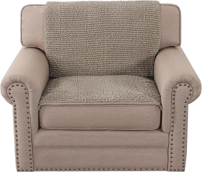 H.VERSAILTEX Plush Chenille Couch Armrest Cover 2 Packs Thick and Soft Sofa - Image 7