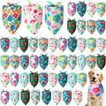 Weewooday 50 Pcs Hawaiian Dog Bandanas Bulk by Weewooday