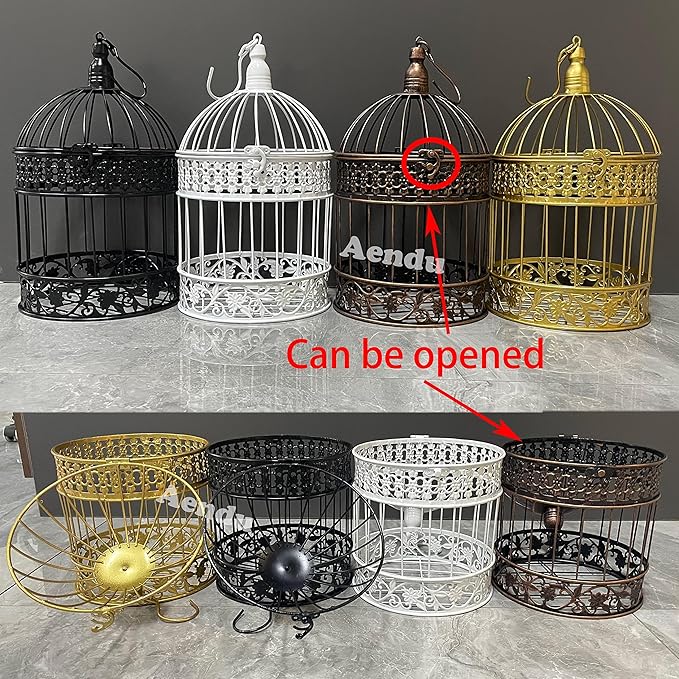 Iron Bird Cage for Wedding Decor and Flower Cage Decor Perfect Props for - Image 8