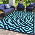 GENIMO Outdoor Rug for Patio Clearance, Reversible Plastic Straw Rugs for RV by GENIMO