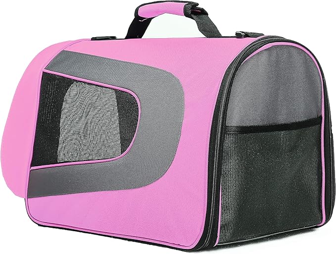Pawer 18” x 11”x 11” Soft-Sided Foldable Airline Approved Pet Carrier - Image 6