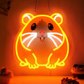 CoolGift Mart Guinea pig Neon Sign, Dimmable Wall Decor Light. Birthday Party Decorations for Home, Patio, Garden, Bars, Restaurants, Hotels, Stores, Clubs, Gift for Friends Family and Kids