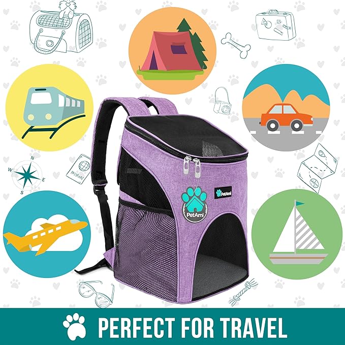 PetAmi Small Dogs and Cat Backpack Carrier, Airline Approved Pet Backpack - Image 7