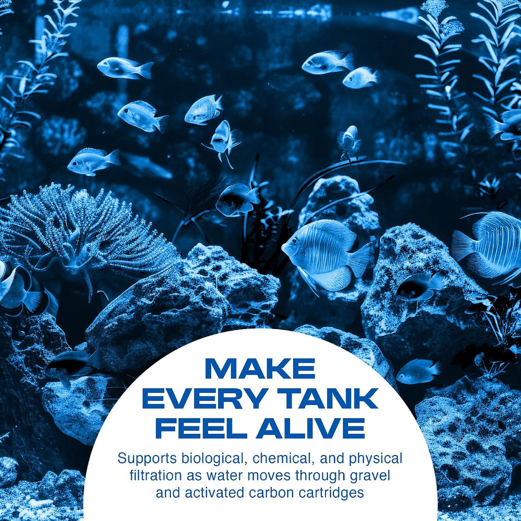 Penn-Plax Undergravel Aquarium Filter for 20 (Long) - 29 Gallon Tanks – Two 14” x 11.1” Plates – Under Gravel System for Clear, Clean Water – Safe for Freshwater and Saltwater Tanks