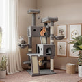 SHA CERLIN 65in Larger Cat Tree Tower Condo by SHACERLIN