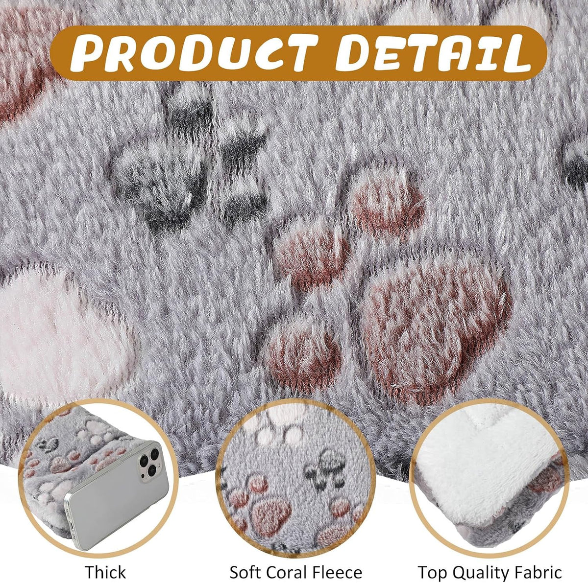 Tuanse 4 Pack Soft Pet Bed Mat Small Dog Crate Fleece