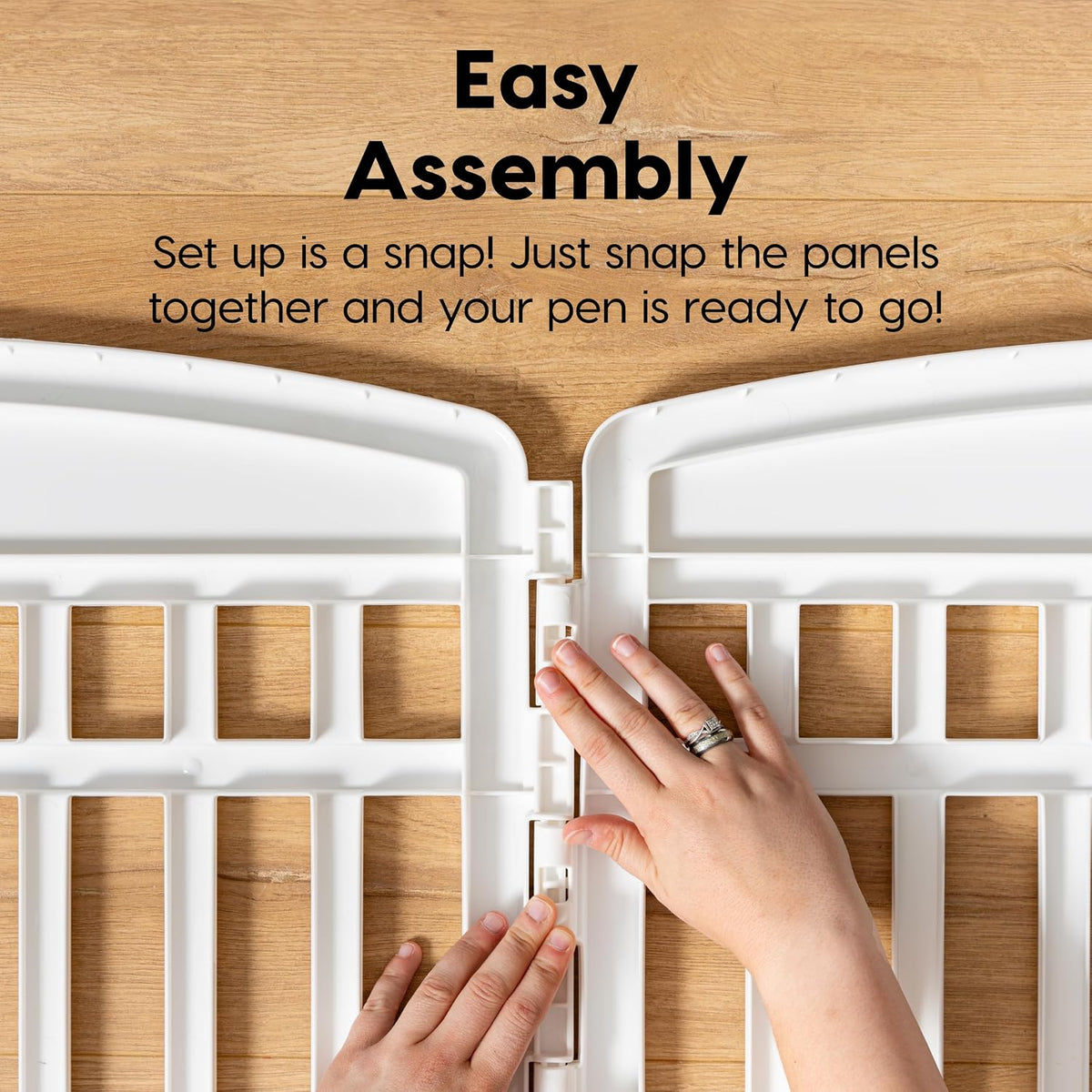 IRIS USA Playpen Panels, Extension Set, White