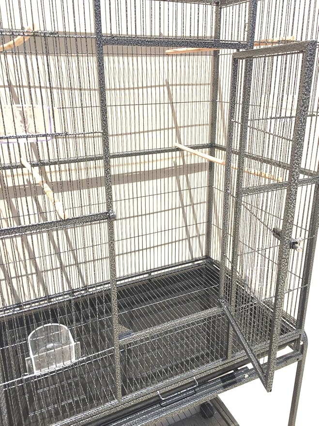 54" Large Wrought Iron Breeding Flight Canary Parakeet Cockatiel Lovebird Finch - Image 4