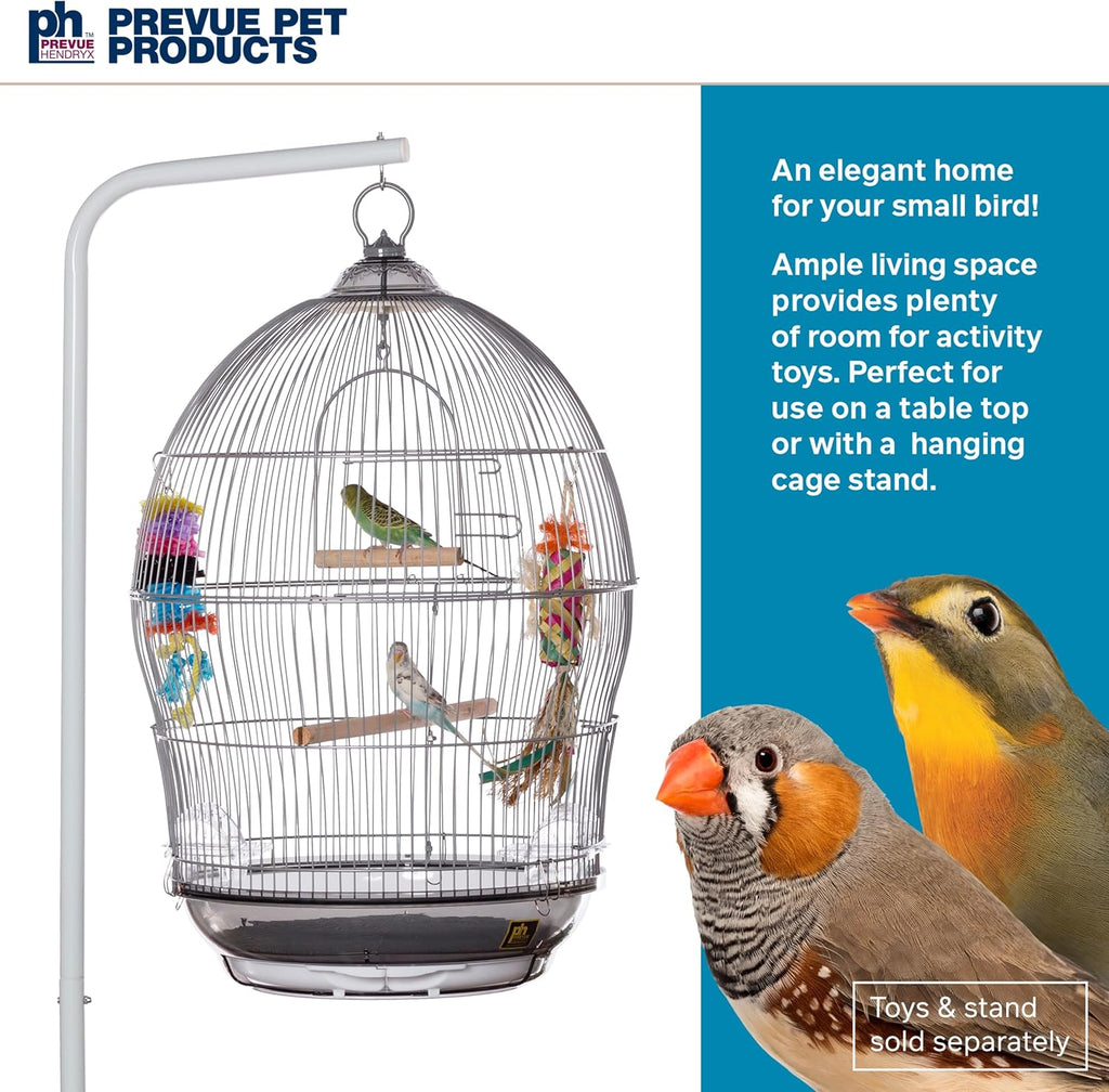 Prevue Pet Products Sonata Round Metal Birdcage - Gray