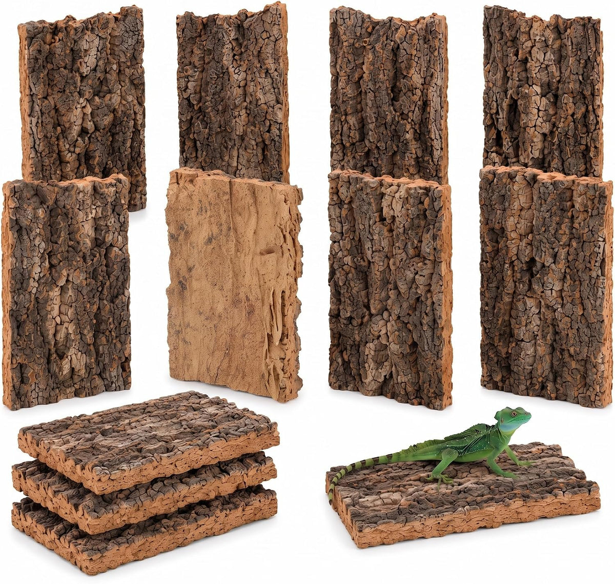 Cork Bark for Reptiles: Reptile Wood and Tree Bark Bearded Dragon Hides