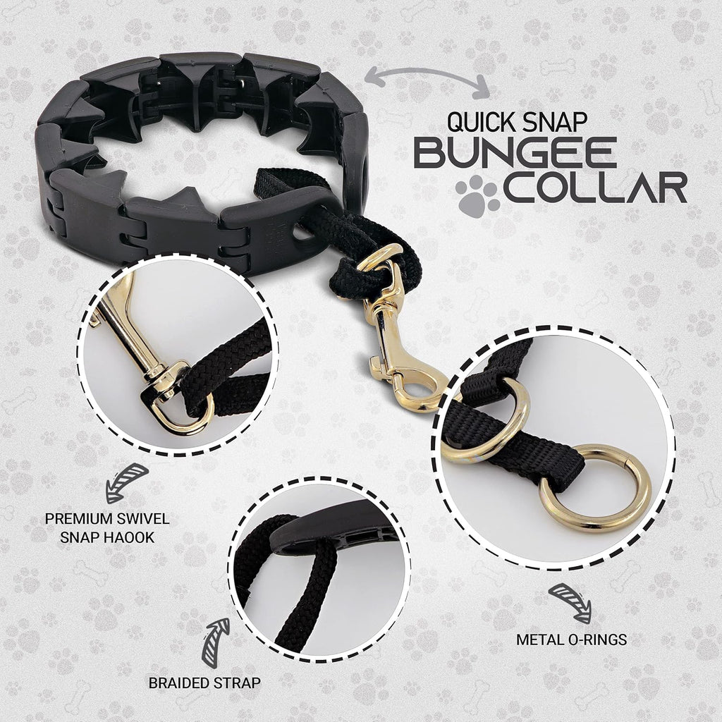 Ram-Pro Dog Training Pinch Collar Triple Crown Gentle Effective/No Barking Control for All Breeds