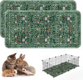 Washable Guinea Pig Pee Pads,Absorbent Reusable Guinea Pig Cage Liners,Waterproof,Leak-Proof & Non-Slip Potty Pads for Small Animals Rabbit Hamster Rat.(Midnight Garden Floral,24"x48")