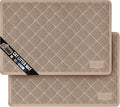 GORILLA GRIP Cat Litter Box Mat, 35x23 2 Pack, Water Resistant, US Designed by GorillaGrip