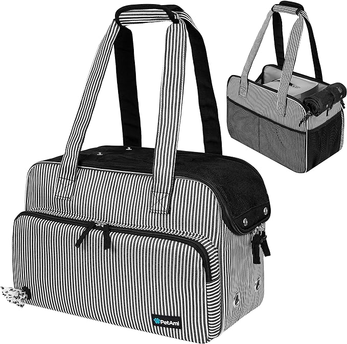 PetAmi Small Dog Purse Carrier, Soft-Sided Pet Carrier Bag by PetAmi