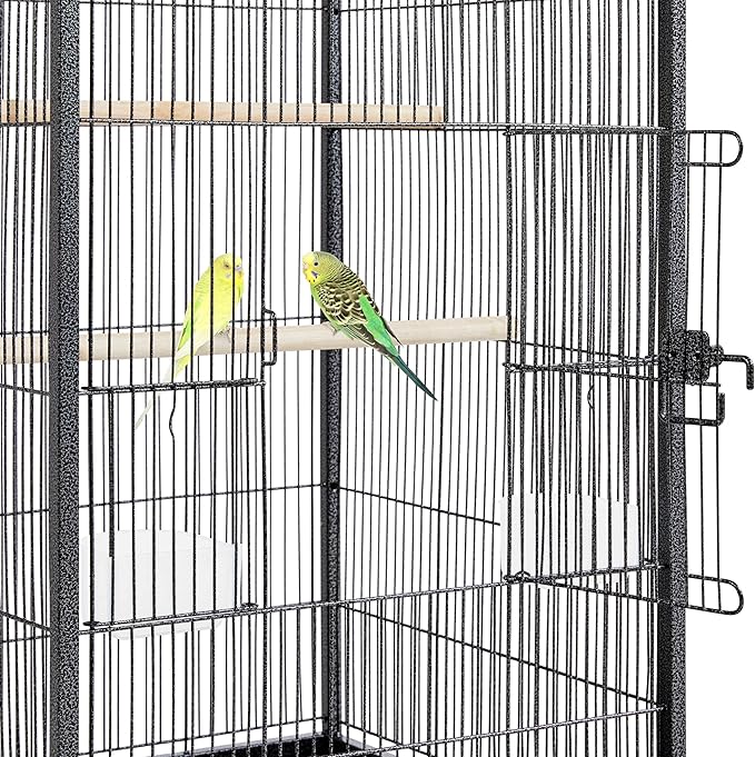 Yaheetech 40 Inch Wrought Iron Bird Cage Open-Top Parrot Cage - Image 7