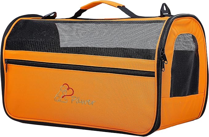 Pawer 18” x 10” x 10”Soft-Sided Foldable Airline Approved Pet Carrier - Image 4