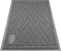 Pawkin Cat Litter Mat, Patented Design with Litter Lock Mesh, Extra Large, Durable, Easy to Clean, Soft, Fits Under Litter Box, Litter Free Floors, Gray